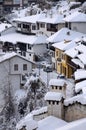 Aerial View of Veliko Tarnovo Residence Area in the Winter