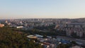 Aerial view of the Veliko Turnovo city in Bulgaria