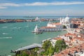 Aerial view of Venice and its lagoon