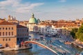 Aerial view of Venice at sunset, Italy Royalty Free Stock Photo