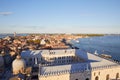 Aerial view of Venice before sunset, Italy Royalty Free Stock Photo