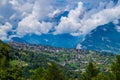 Aerial view of Veysonnaz in Valais, Switzerland
