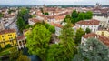 Aerial View of Vicenza, Veneto, Italy, Europe, World Heritage Site