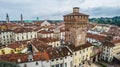 Aerial View of Vicenza, Veneto, Italy, Europe, World Heritage Site