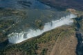 Aerial view Victoria Falls Royalty Free Stock Photo