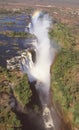 Aerial View of Victoria Falls Royalty Free Stock Photo