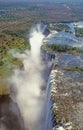 An Aerial View of Victoria Falls Royalty Free Stock Photo