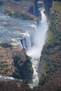 Victoria Falls, Aerial view Royalty Free Stock Photo