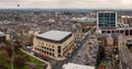 Aerial view of the Victorian architecture in Harrogate town centre