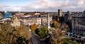 Aerial view of the Victorian architecture of Prospect Square in Harrogate