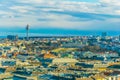 Aerial view of Vienna with belvedere palace and the arsenal tower from the stephansdom cathedral....IMAGE Royalty Free Stock Photo