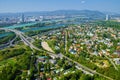 Aerial view of Vienna city, Austria Royalty Free Stock Photo