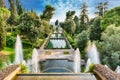 Aerial view of Villa d'Este, Tivoli, Italy