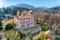 Aerial view of Villa Toeplitz in Sant Ambrogio of Varese, Italy