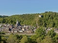 Aerial view on the Village of Bouvignes-sur-Meuse, Dinant, belgium