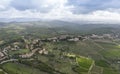 aerial view of the village of castellina in chianti tuscany Royalty Free Stock Photo