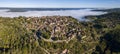 Aerial View from the village of Domme in the Dordogne Royalty Free Stock Photo