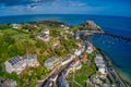 Aerial View of the Village of Gorey in Jersey