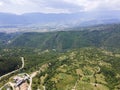 Aerial view of Village of Leshten, Bulgaria