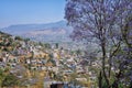 Aerial view of village in Oaxaca