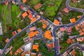 Aerial view of the village of Porto Moniz.