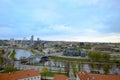 Aerial View of Vilnius Town, Lithuania. Royalty Free Stock Photo