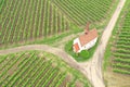 aerial view vineyard scenery at Kaiserstuhl Germany