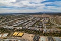 View of Vistancia, Arizona, showing rows of newly built houses Royalty Free Stock Photo