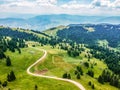 Aerial view on Vlasic mountain in Bosnia and Herzegovina.