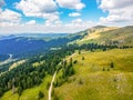 Aerial view on Vlasic mountain in Bosnia and Herzegovina