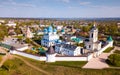 Aerial view of Vysotsky monastery in Serpukhov city, Russia