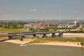 The Waal river in Nijmegen and Lent, The Netherlands