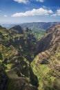 Aerial view of Waimea Canyon, Kauai, Hawaii Royalty Free Stock Photo