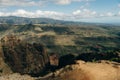 Aerial View of Waimea Canyon State Park, Kauai County, Hawaii, United States. Royalty Free Stock Photo