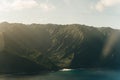 Aerial View of Waimea Canyon State Park, Kauai County, Hawaii, United States. Royalty Free Stock Photo