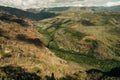 Aerial View of Waimea Canyon State Park, Kauai County, Hawaii, United States. Royalty Free Stock Photo