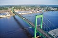 Aerial View of Walt Whitman Bridge Philadelphia New Jersey