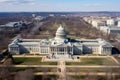 aerial view of washington capitol dc illustration generative ai