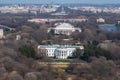 aerial view of washington capitol white house generative ai