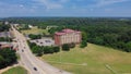 Aerial view Washington street toward downtown Vicksburg, Mississippi Royalty Free Stock Photo