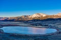 Aerial view of Washoe Lake between Reno and Carson City, Nevada Royalty Free Stock Photo