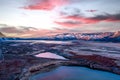 Aerial view of Washoe Lake between Reno and Carson City, Nevada Royalty Free Stock Photo