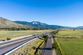 Aerial View of Washoe Valley Nevada traveling north towards Reno from Carson City