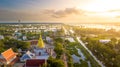 Aerial View Wat Chaiyamongkol Bang Mul Nak Province Phichit Thailand