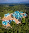 Aerial view of Wat Pa Phu Kon in Loei, Thailand