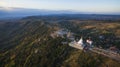 Aerial view of wat phasornkaew khao koh petchabun northern of th