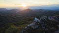 Aerial view of wat phasornkaew khao koh petchabun northern of th