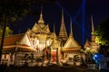 Aerial view of Wat Phra Chetuphon temple in Thailand