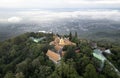 Aerial view at Wat Phra That Doi Suthep temple in Chiangmai, Thailand.