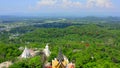 Aerial view of Wat Phra Phutthachai in Saraburi, Thailand